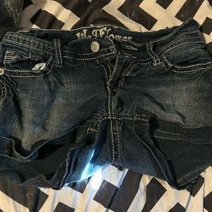 size 0 denim shorts